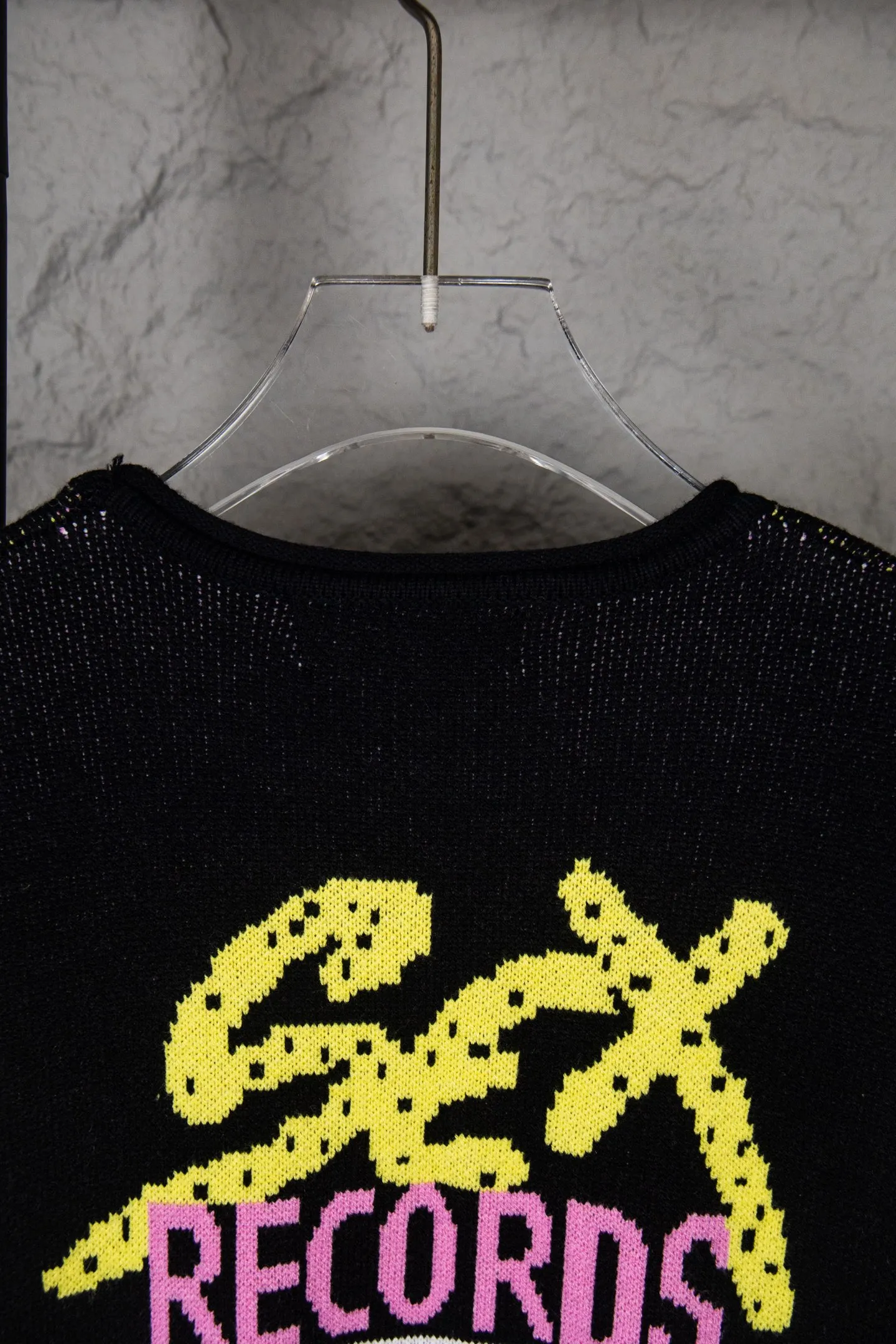 P230 Chrome Hearts 🍁Autumn and Winter Sweater Series🍁 New Sex Records long-sleeved sweater for autumn and winter. Selected high-quality wool blended knitted high-quality high-weight fabric. Non-commercial version. Color: Black Size: S M L XL